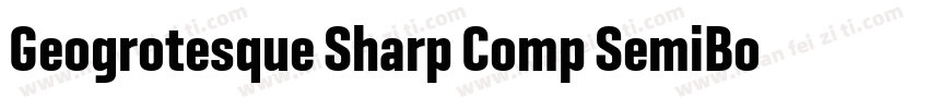 Geogrotesque Sharp Comp SemiBold字体转换